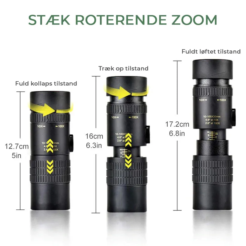 4K Super telezoom monokulært teleskop