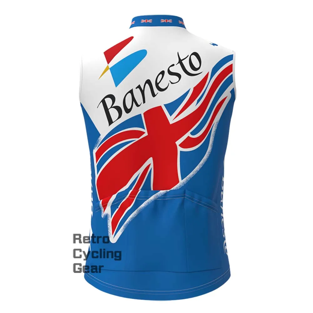 Banesto blue Retro Cycling Vest