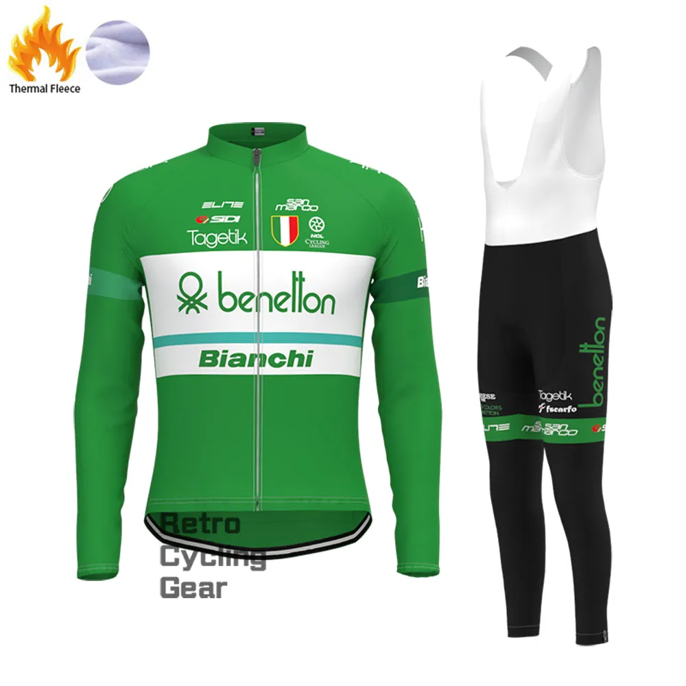 Benetton Bianchi Fleece Long Cycling Kits