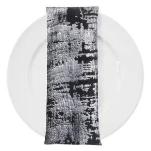 Calypso Jacquard (Reversible) Table Napkin in Black