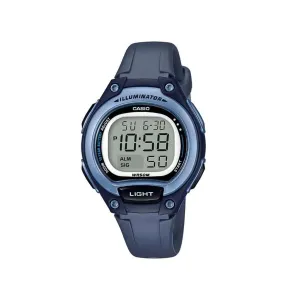 Casio LW-203-2AVDF Digital Blue Silicone Strap Watch for Women