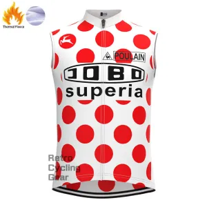 COBD Red-Dot Fleece Retro Cycling Vest