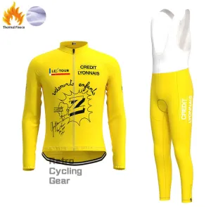 Credlt Lyonnals Fleece Retro Cycling Kits