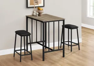 Elevate Counter-Height Dining Set: 3-Piece Contemporary Kitchen Ensemble