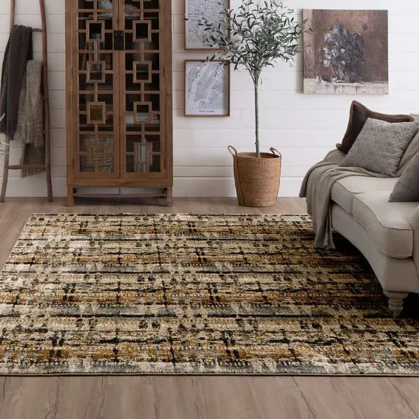 Expressions 91675 50128 Kaleidoscopic Denim Rug