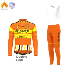 HITACHI Fleece Retro Long Cycling Kits