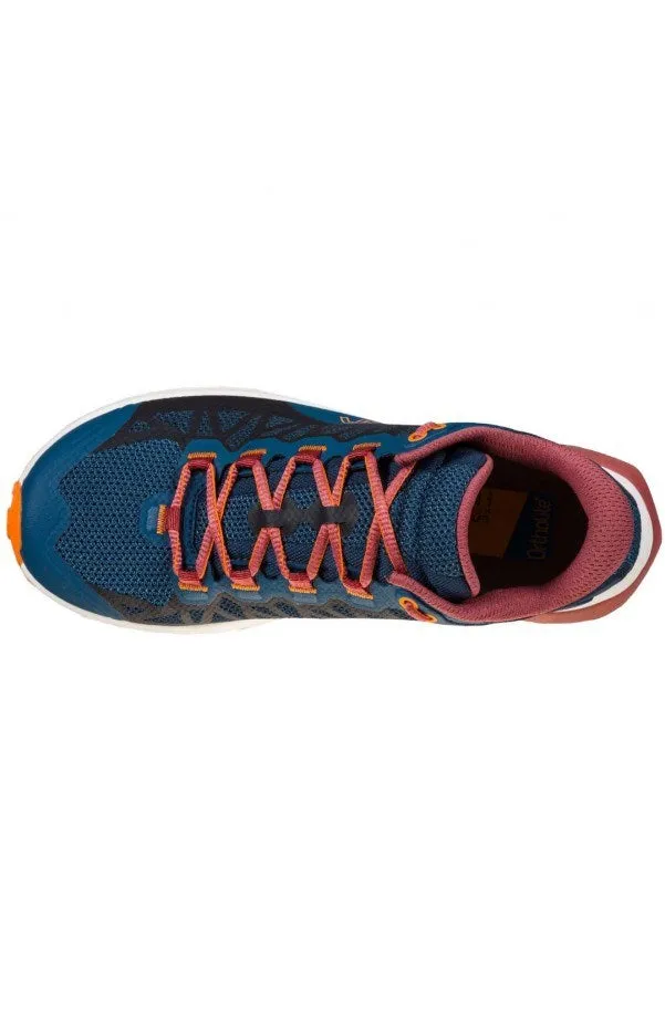 La Sportiva Karacal Women's Running Shoe - Denim/Rouge