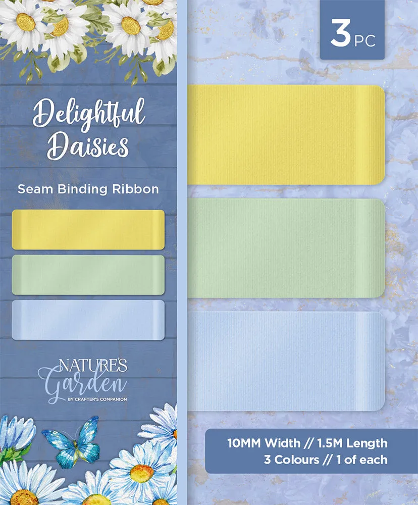 Nature's Garden Delightful Daisies - Seam Binding Ribbon