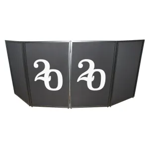 ProX XF-S2020X2 2020 Numerical Facade Enhancement Scrims - White Numbers on Black | Set of Two