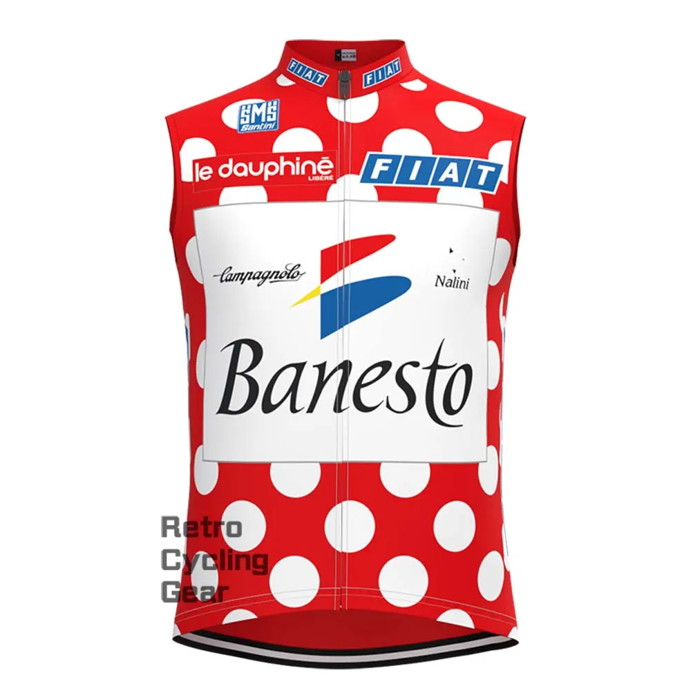 Red Banesto Retro Cycling Vest