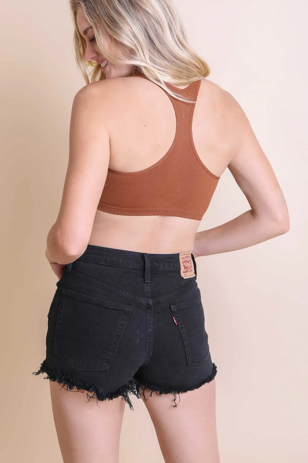 Ribbed Racerback Bralette