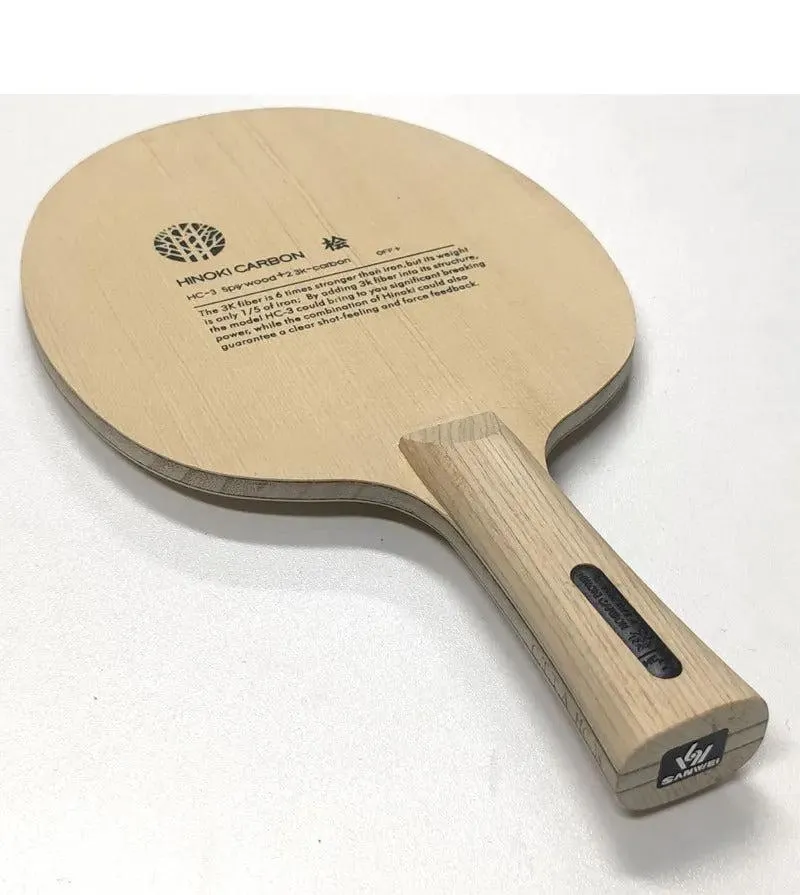 SANWEI HC3S Hinoki Carbon Table Tennis Blade OFF 