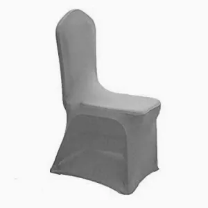 Silver Spandex Banquet Chair Cover - Buy