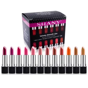 Slick & Shine Lipstick Set - 12 color Long Lasting & Moisturizing