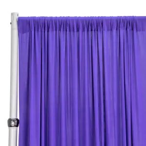 Spandex 4-way Stretch Backdrop Drape Curtain 16ft H x 60" W - Purple