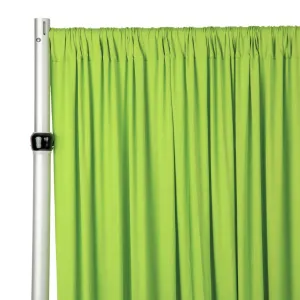 Spandex 4-way Stretch Backdrop Drape Curtain 18ft H x 60" W - Apple Green