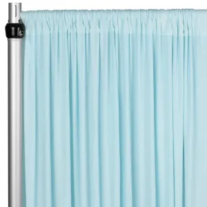 Spandex 4-way Stretch Drape Curtain 12ft H x 60" W - Baby Blue