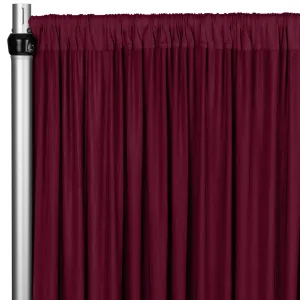 Spandex 4-way Stretch Drape Curtain 12ft H x 60" W - Burgundy