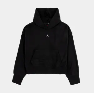 Sport Fleece Womens Hoodie (Black)