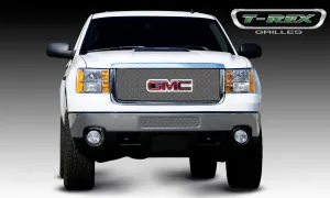 T-REX Sport Series, Overlay Grilles w/ Logo Opening - Chrome - 2011-2014 GMC 1500