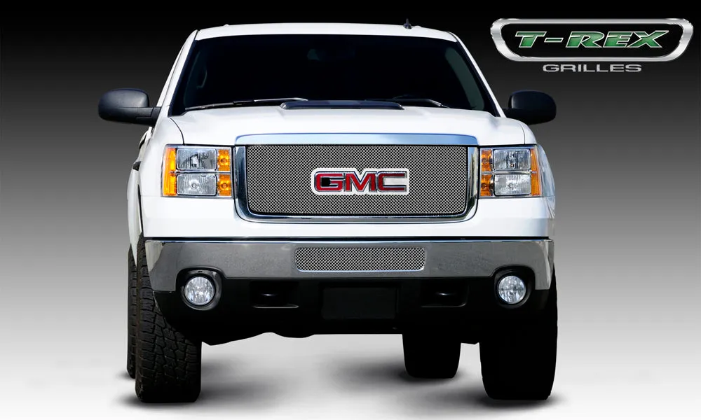 T-REX Sport Series, Overlay Grilles w/ Logo Opening - Chrome - 2011-2014 GMC 1500