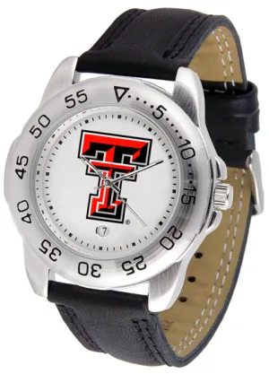 Texas Tech Sport Leather Men’s Watch