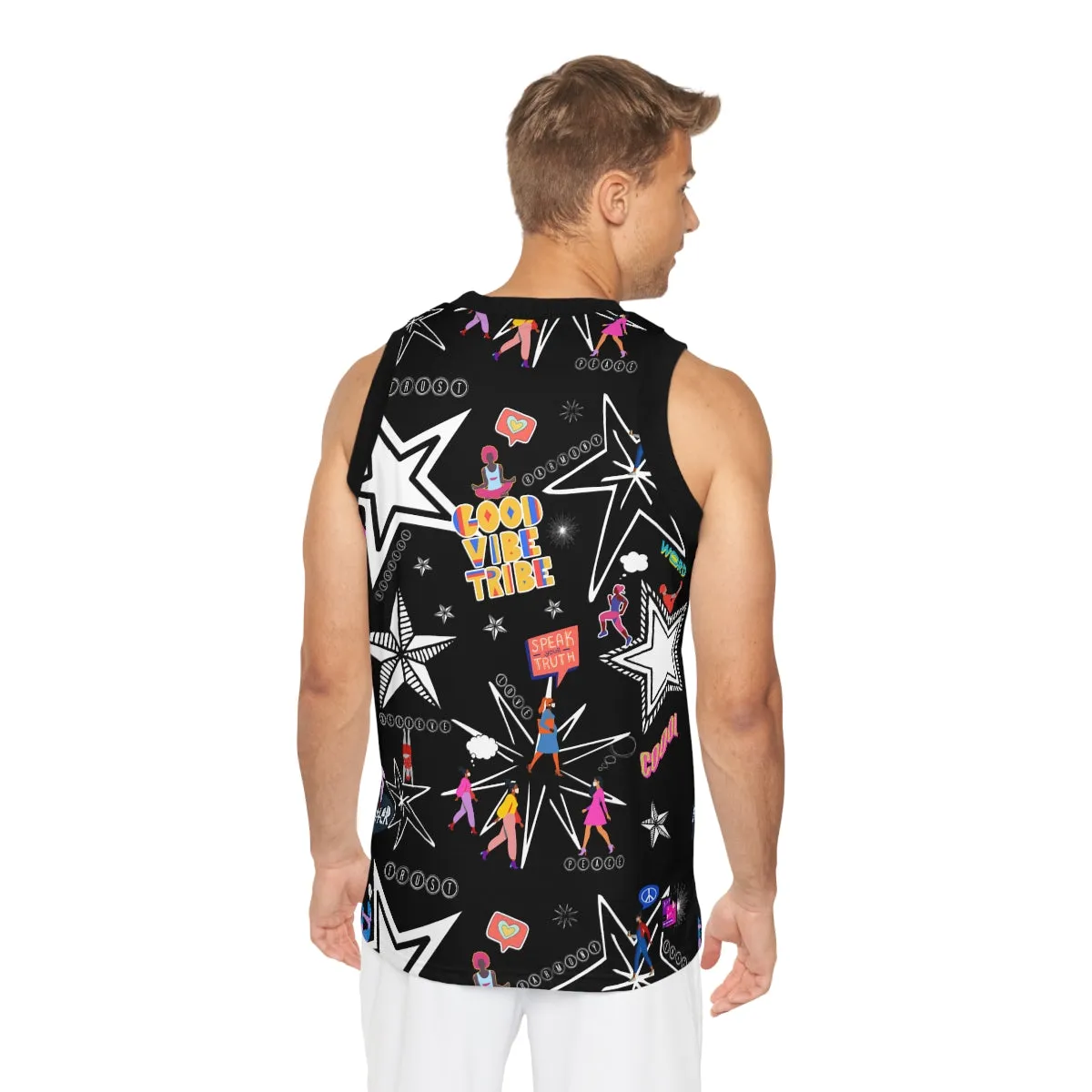 Unisex Basketball Jersey (AOP) GOOD VIBE TRIBE