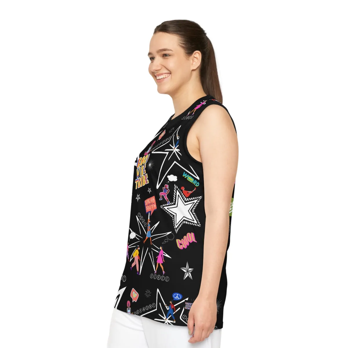 Unisex Basketball Jersey (AOP) GOOD VIBE TRIBE