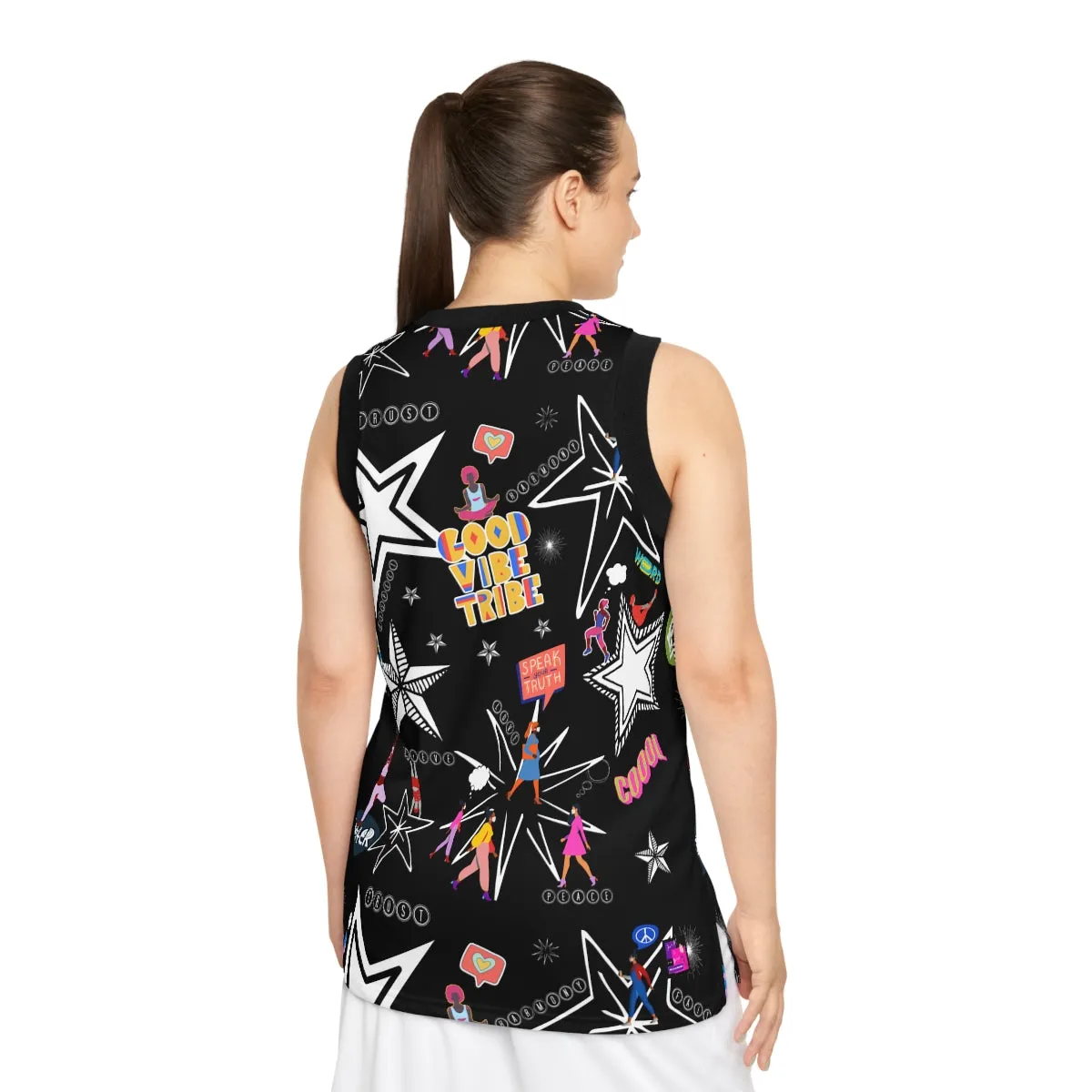 Unisex Basketball Jersey (AOP) GOOD VIBE TRIBE