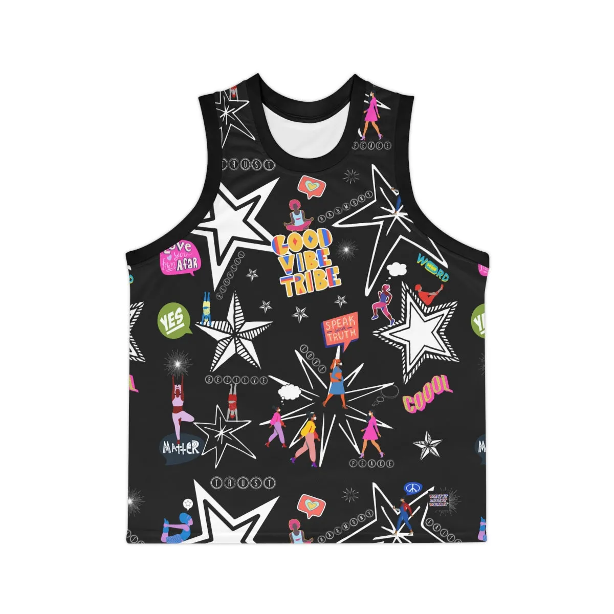 Unisex Basketball Jersey (AOP) GOOD VIBE TRIBE