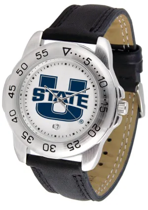 Utah State Aggies Sport Leather Men’s Watch