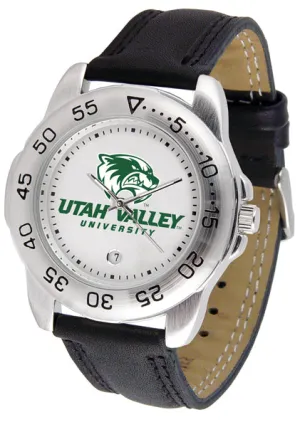 Utah Valley Sport Leather Men’s Watch