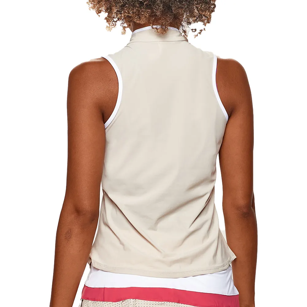 Women`s Mock Neck Tennis Tank Sabia