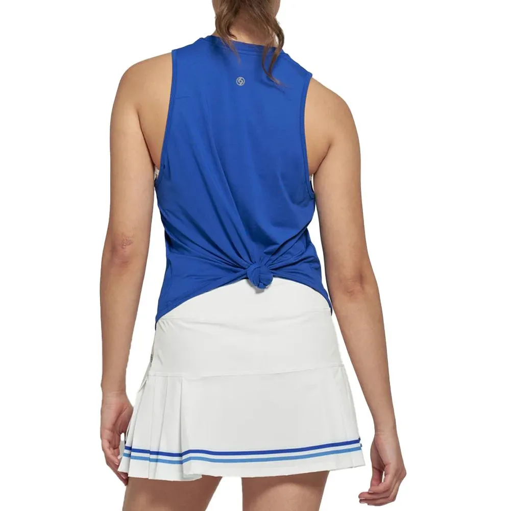 Women's Muscle Tennis Tank Surf Blue